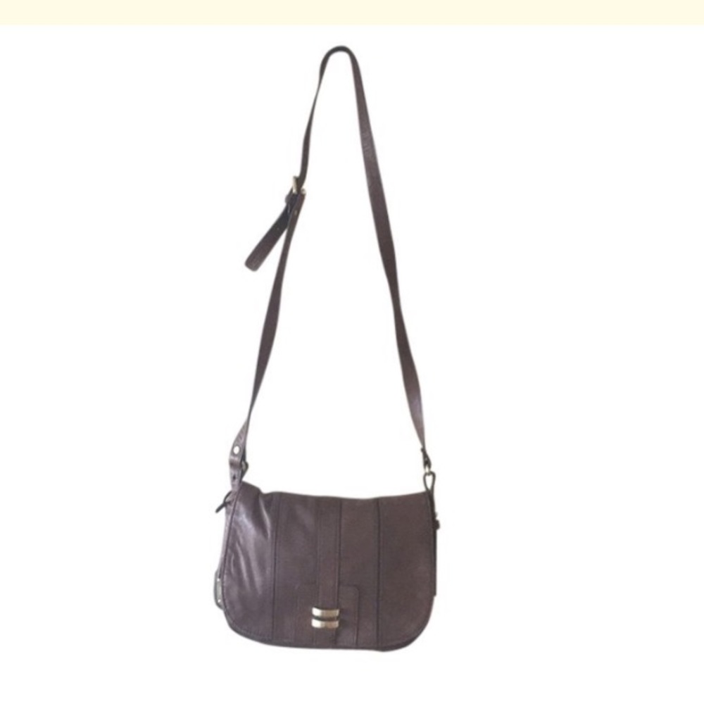 BCBG MAX AZRIA brown leather hobo